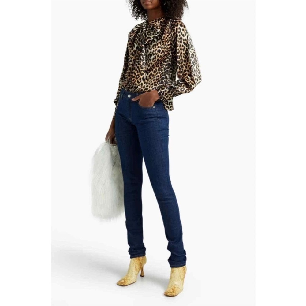 Ganni Indigo Skinny Jeans Sz 28